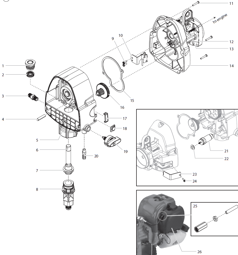 PowrLiner 550 Drive assembly